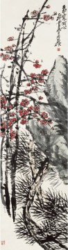 Wu cangshuo plum in winter traditional China Oil Paintings